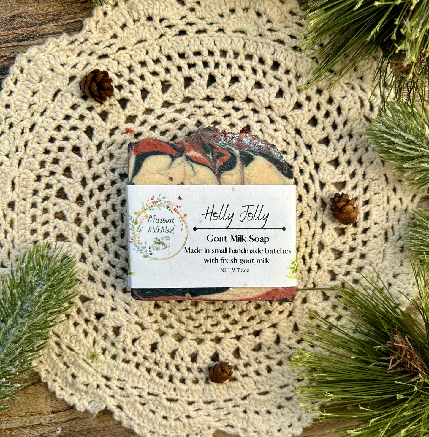 Holly Jolly Goat Milk soap 