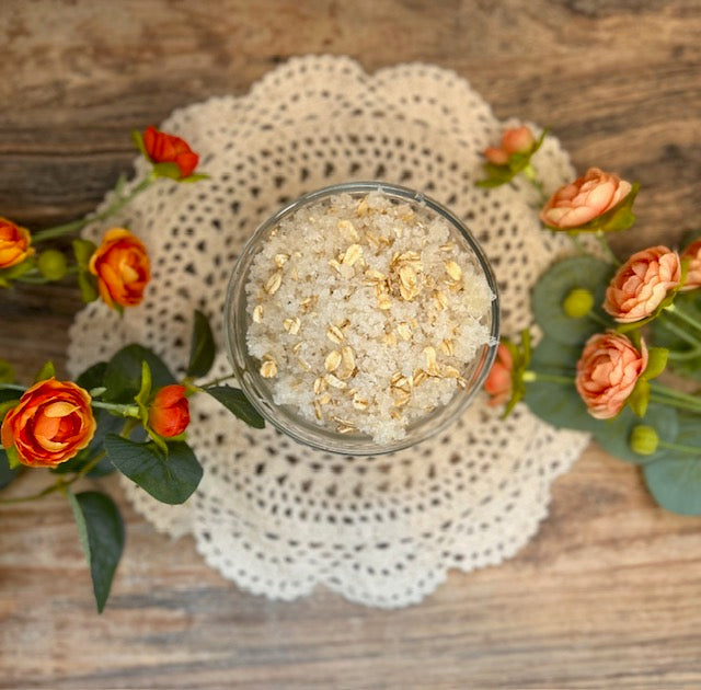 Oatmeal and Honey Soaking Salt Jar