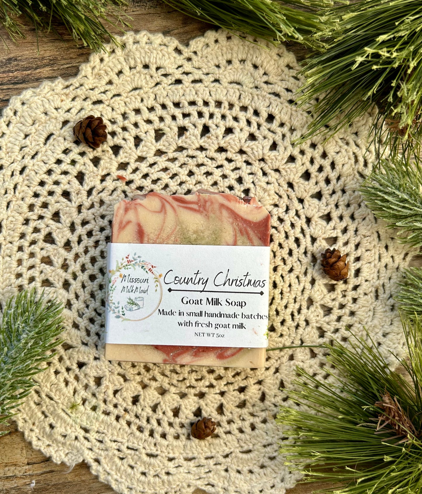Country Christmas Goat Milk soap ￼