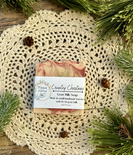 Country Christmas Goat Milk soap ￼